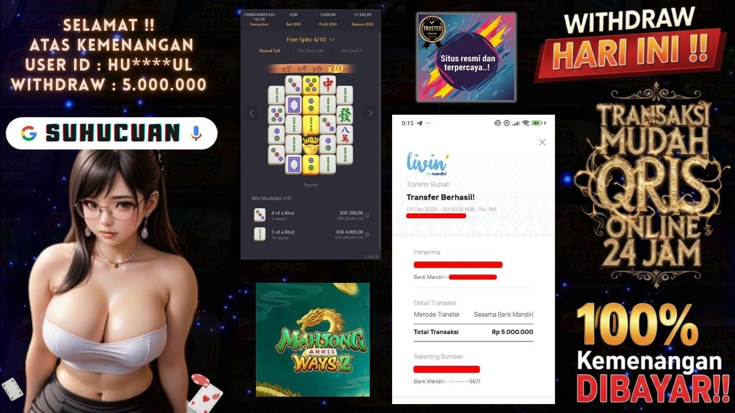 SUHUCUAN JACKPOT SLOT MAHJONG WAYS 2